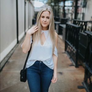 Cold-Shoulder Blouse